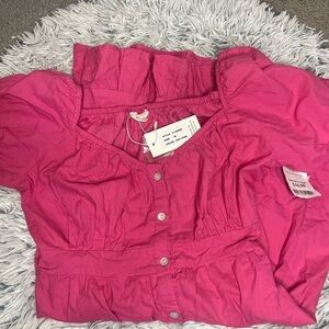 Pink babydoll style dress